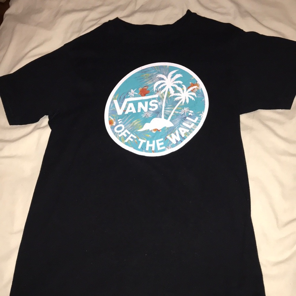 Black floral/tropical Vans Short sleeve T-Shirt